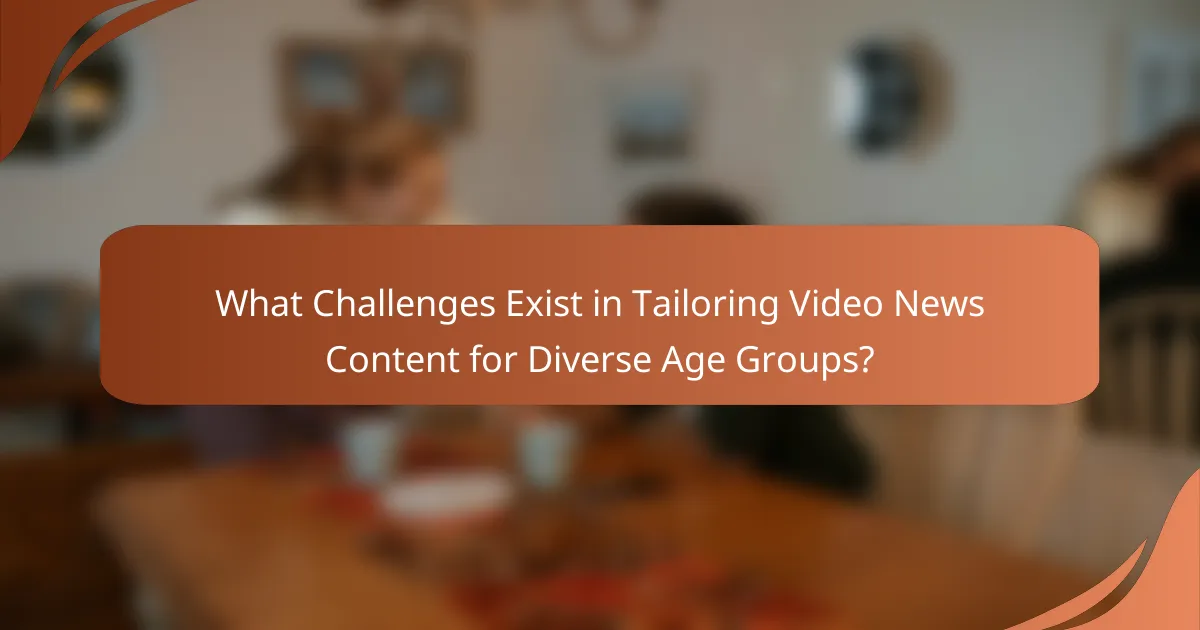 What Challenges Exist in Tailoring Video News Content for Diverse Age Groups?