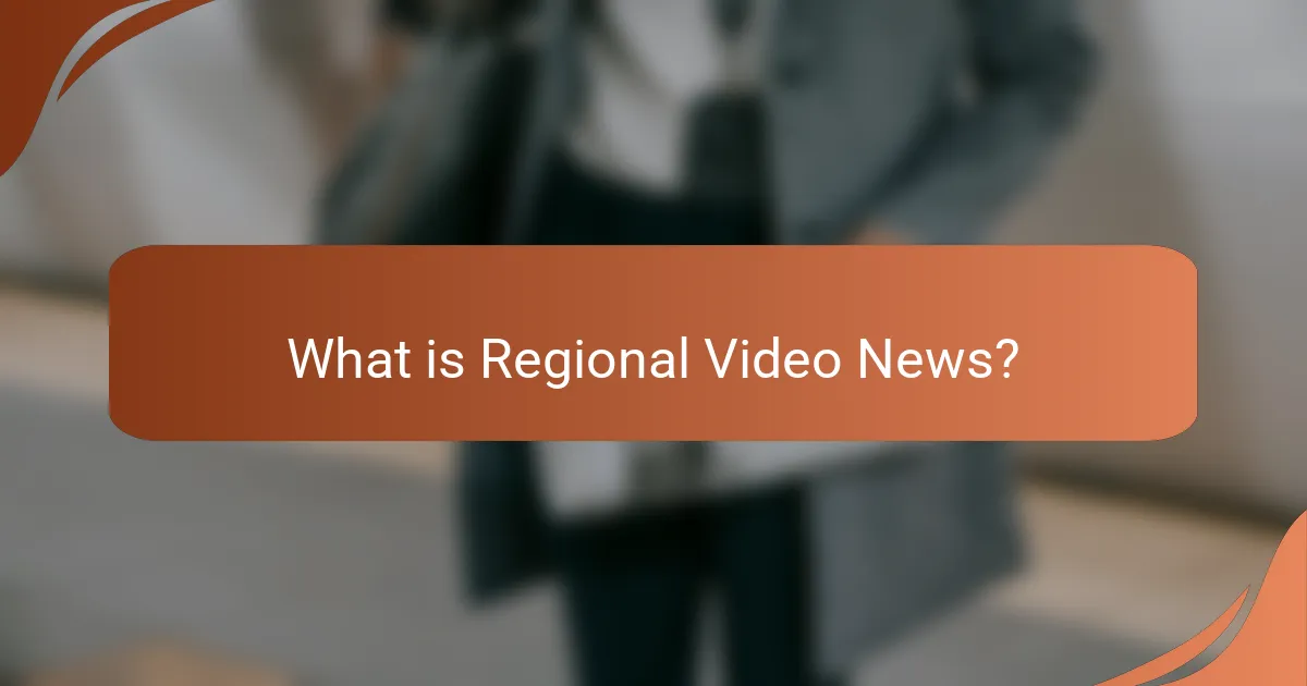 What is Regional Video News?